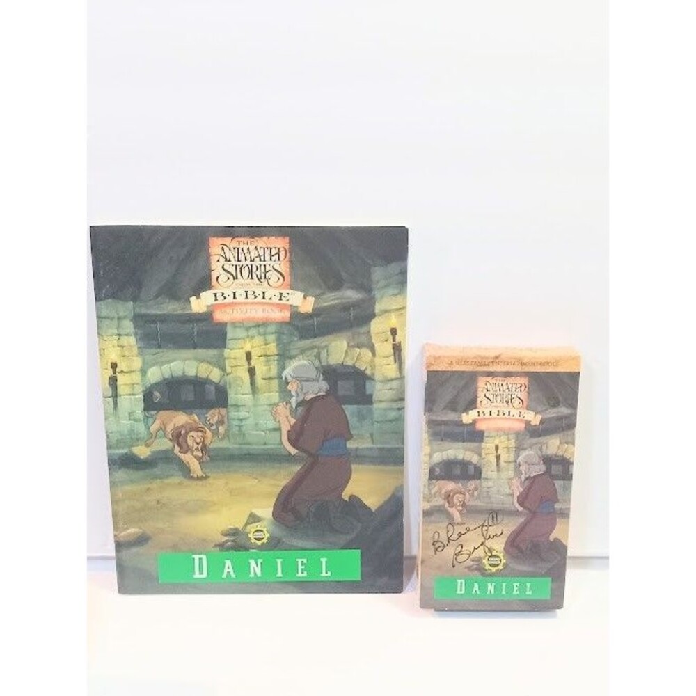 The Animated Stories Bible  Daniel Vhs Tape Activity Book